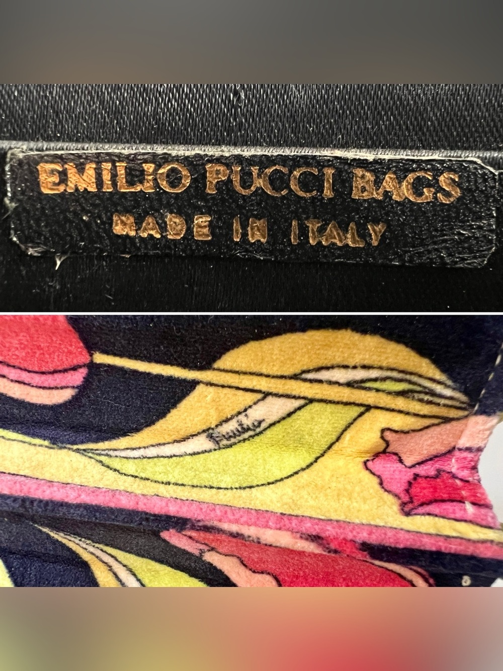 Vintage 60s Emilio Pucci Velvet Bag - Picture 16 of 16